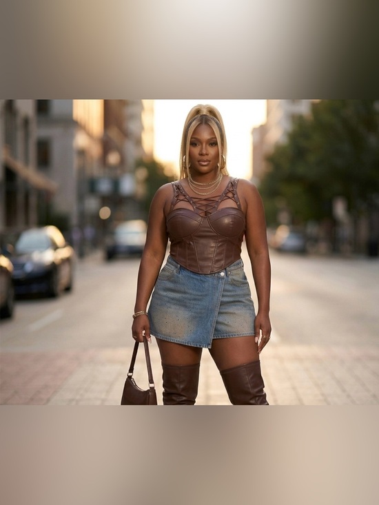 Fashion Nova Pants - Y2K Vintage Wash Denim Wrap Skort – XL